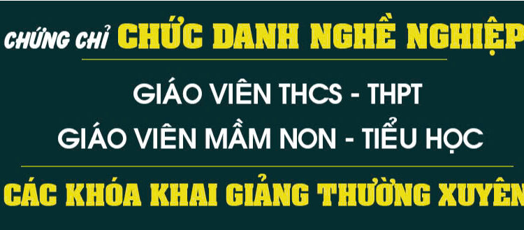 KHÓA ĐÀO TẠO NGHIỆP VỤ- CDNN GIÁO VIÊN